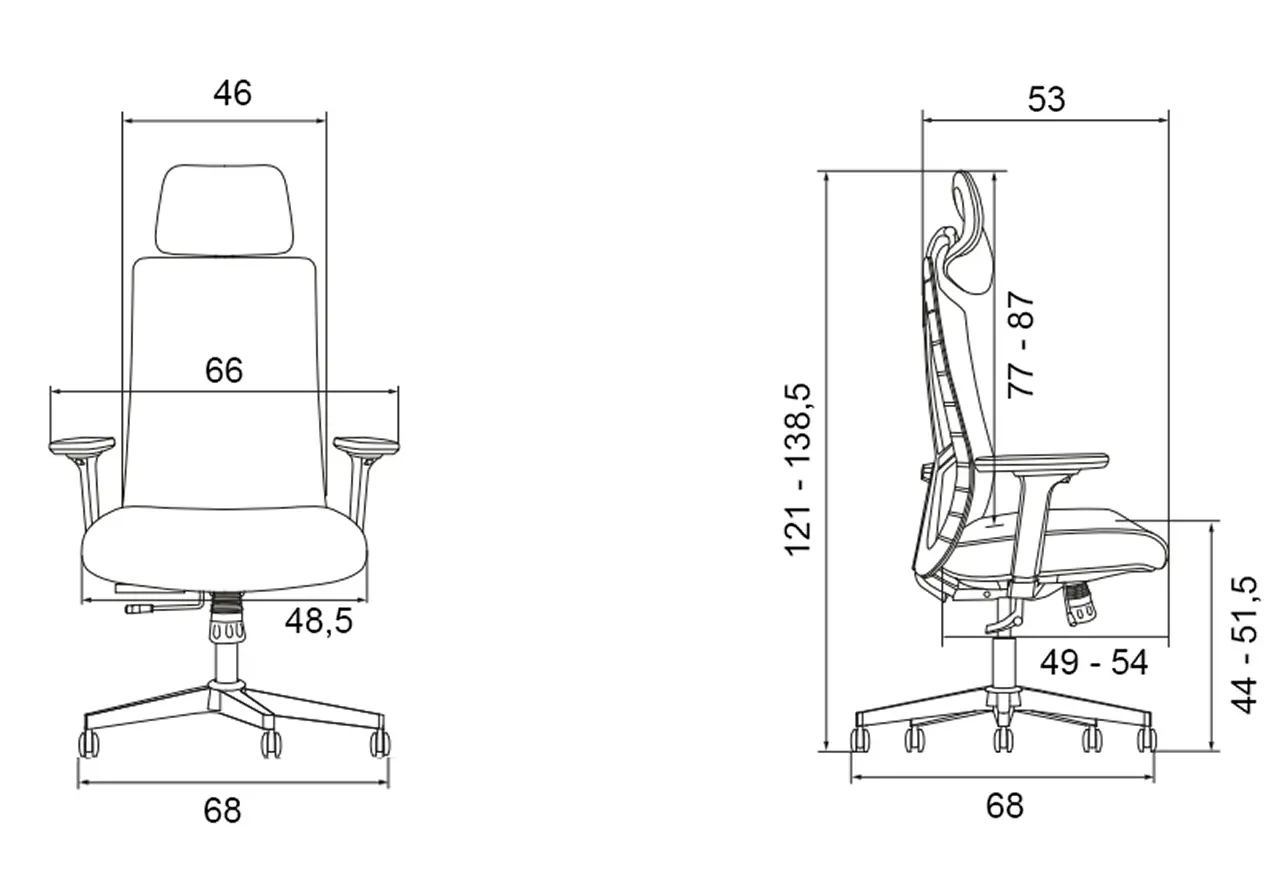 Fotoliu Antares 1750 SYN Skill (Gray/Black)