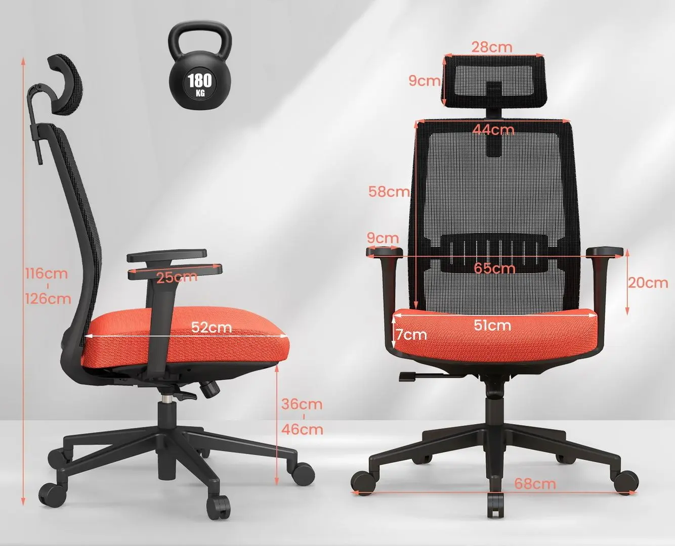 Fotoliu Costway CB10539DK (Black/Red)