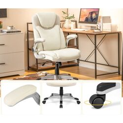 Fotoliu Costway CB10557WH (White) Thumb