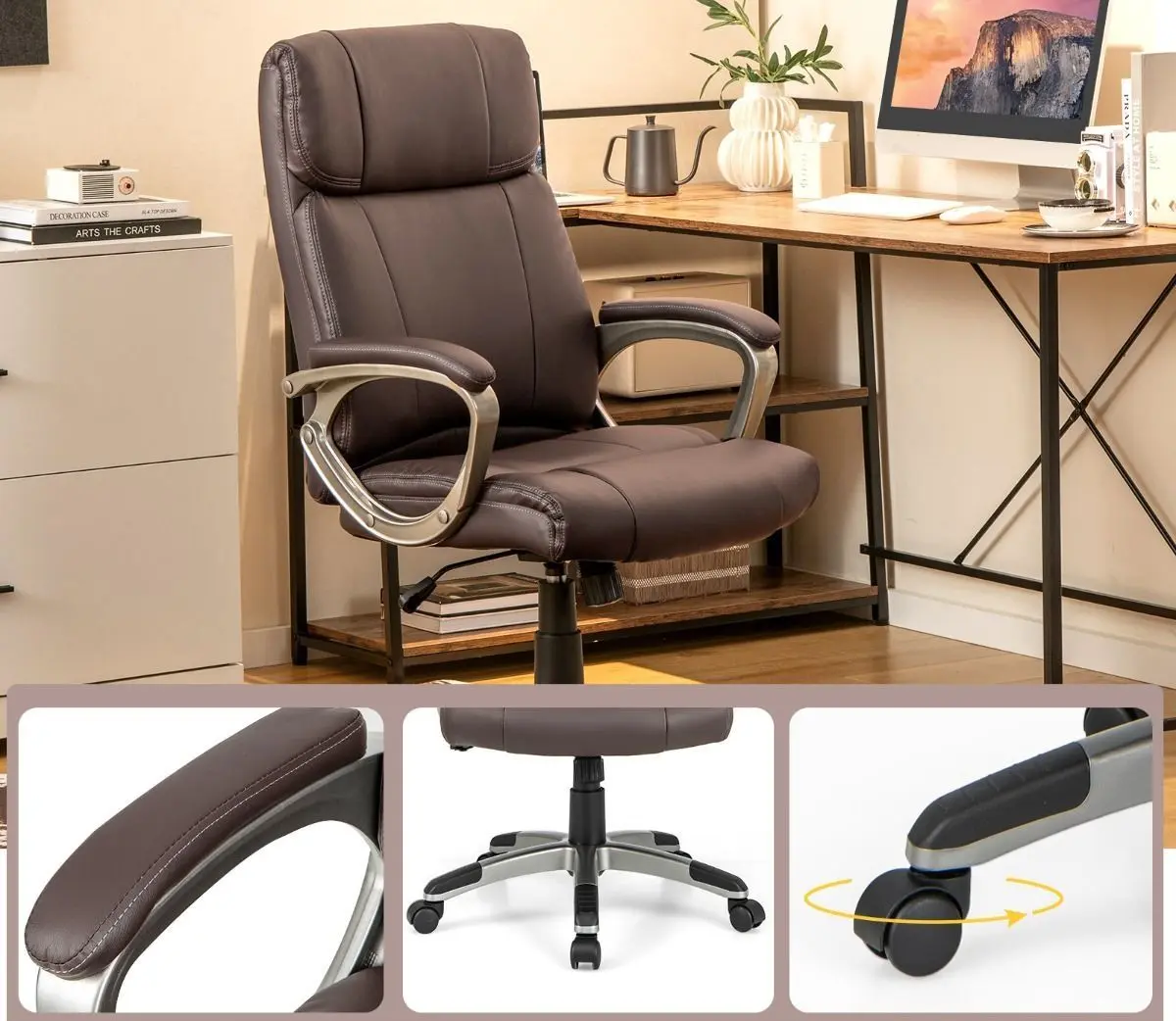 Fotoliu Costway CB10558CF (Brown)