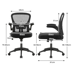 Fotoliu Costway CB10621DK (Black) Thumb