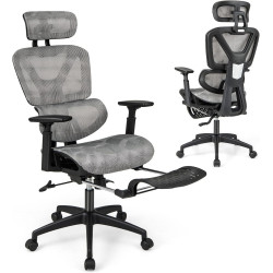 Fotoliu Costway CB10622GR (Grey) Thumb