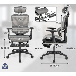 Fotoliu Costway CB10622GR (Grey) Thumb