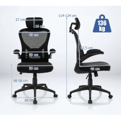 Fotoliu Costway CB10626DK (Black) Thumb