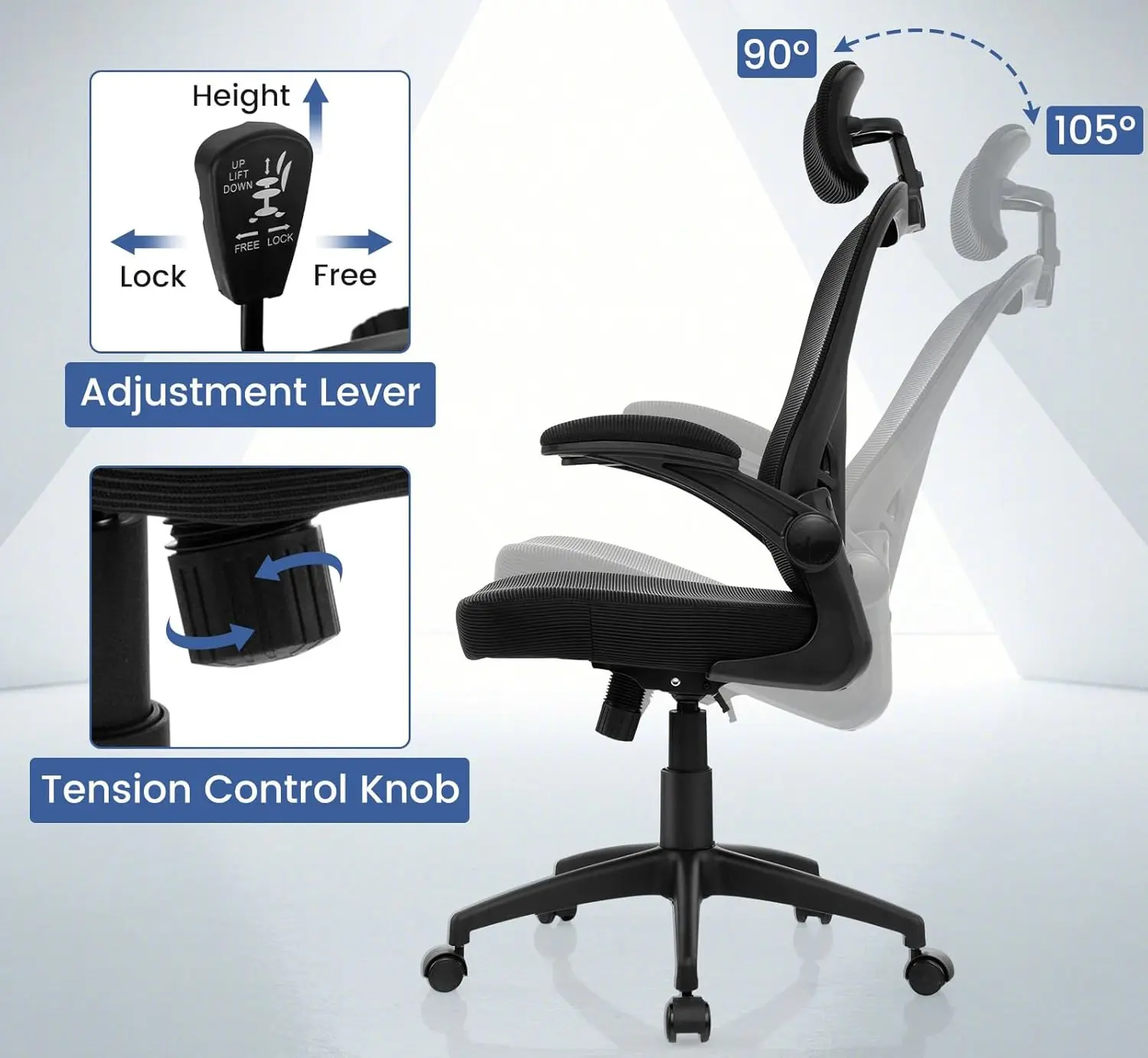 Fotoliu Costway CB10626DK (Black)