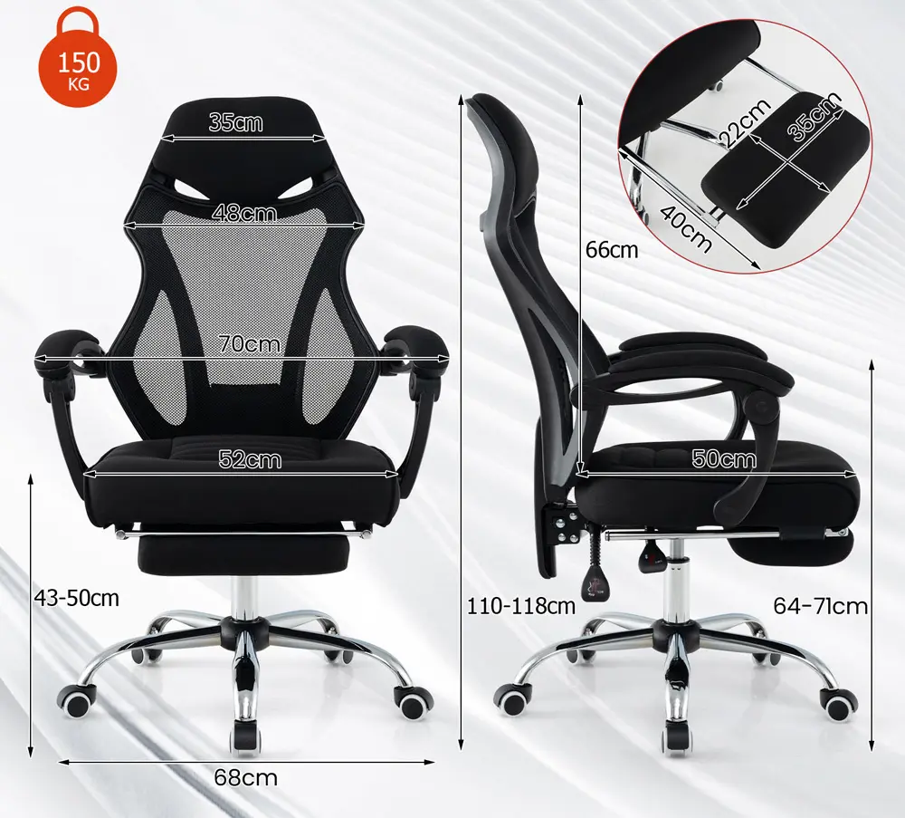 Fotoliu Costway CB10629DK (Black)