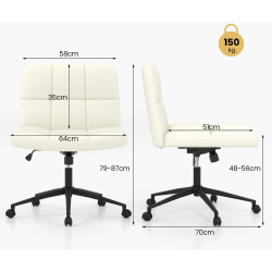 Fotoliu Costway CB10675BE (Cream) Thumb