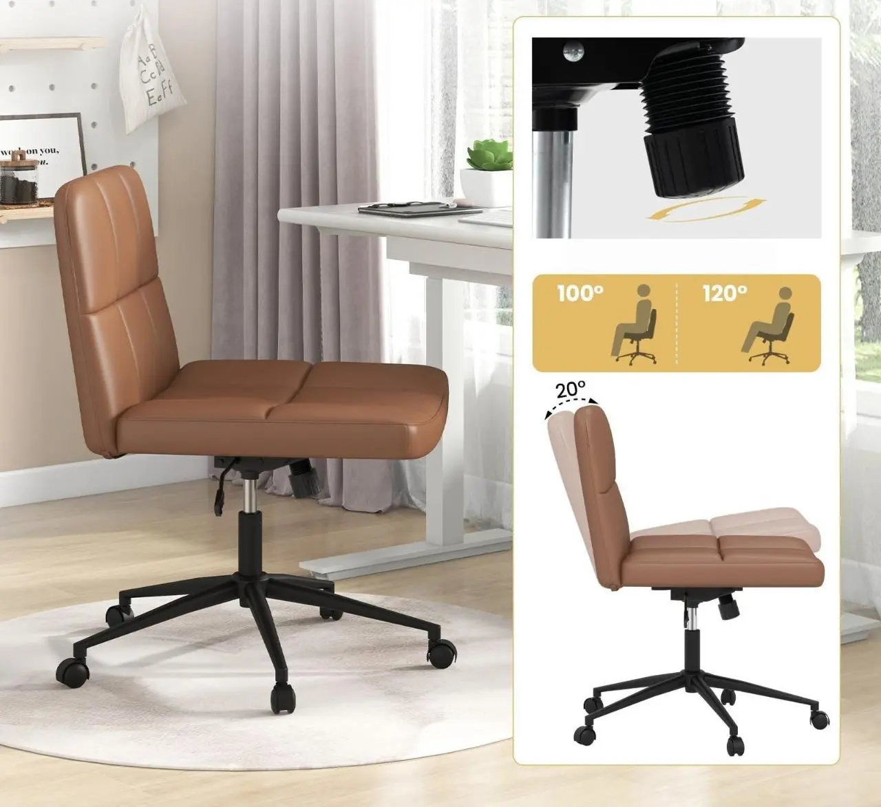 Кресло Costway CB10675CF (Brown)