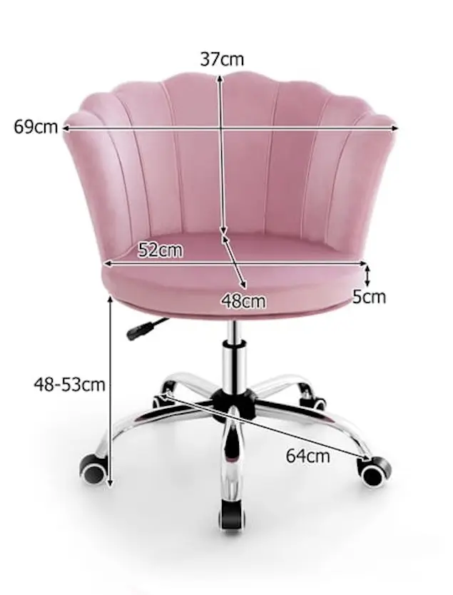 Fotoliu Costway CB10849PI (Pink) - 4