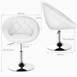 Fotoliu Costway JV11249WH (White) Thumb