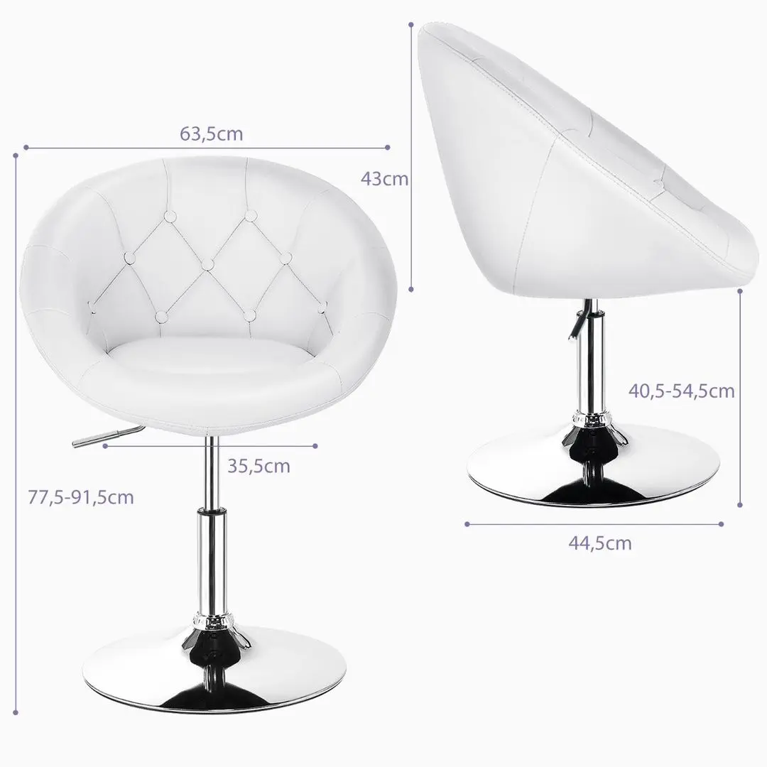 Fotoliu Costway JV11249WH (White)