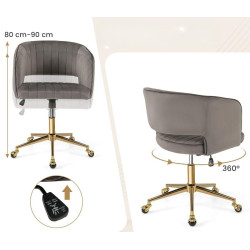 Fotoliu Costway JV11332GR (Grey) Thumb