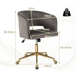 Fotoliu Costway JV11332GR (Grey) Thumb