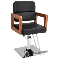 Fotoliu de coafor Costway JB10006BK (Black/Redwood) Thumb