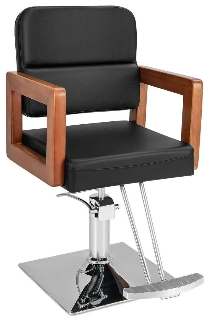 Fotoliu de coafor Costway JB10006BK (Black/Redwood)