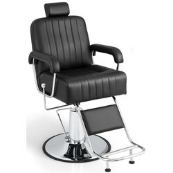 Fotoliu de coafor Costway JB10007BK (Black/Silver) Thumb
