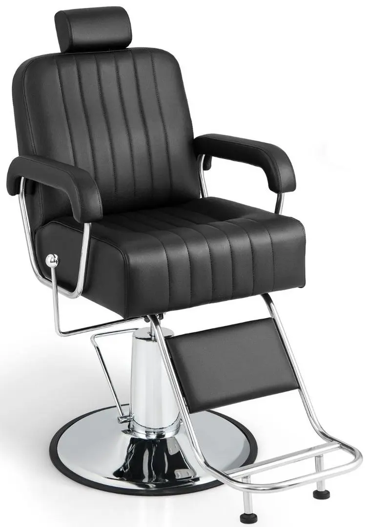 Fotoliu de coafor Costway JB10007BK (Black/Silver) - 2