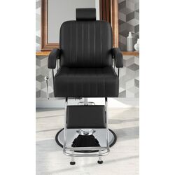 Fotoliu de coafor Costway JB10007BK (Black/Silver) Thumb