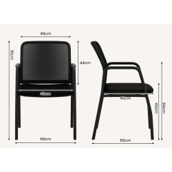 Набор стульев Costway CB10600DK-2 (Black) Thumb