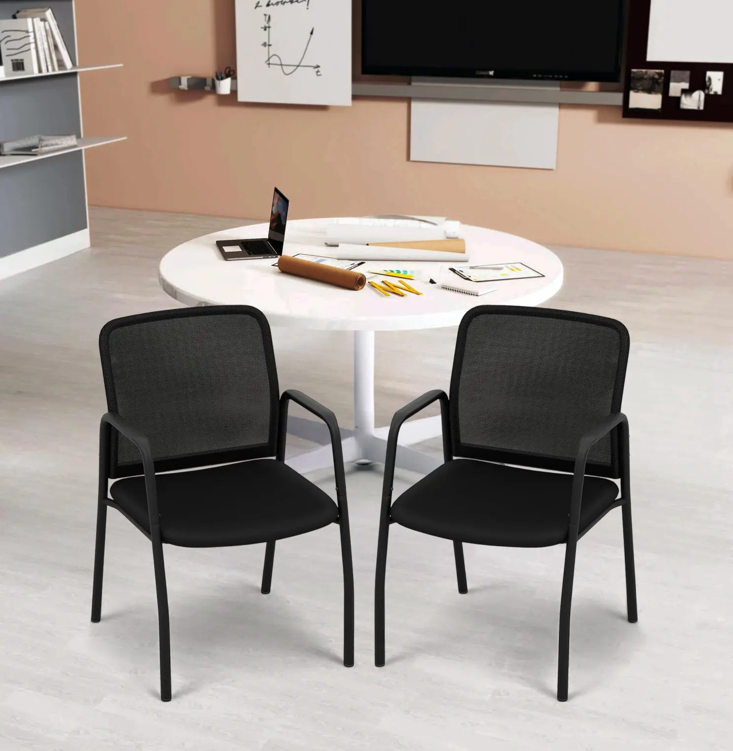 Набор стульев Costway CB10600DK-2 (Black)