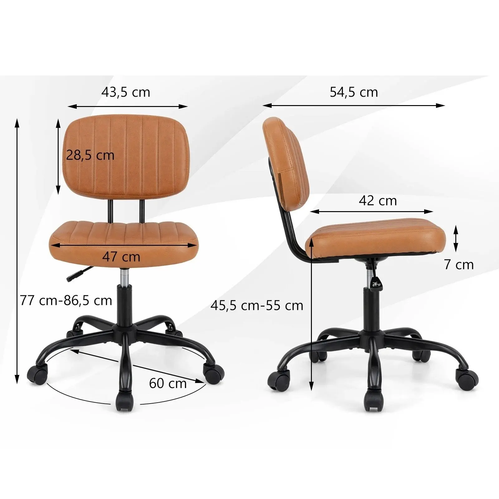Офисное кресло Costway CB10744CF (Brown) - 3