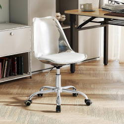 Офисное кресло Costway CB10898CL (Transparent/White)