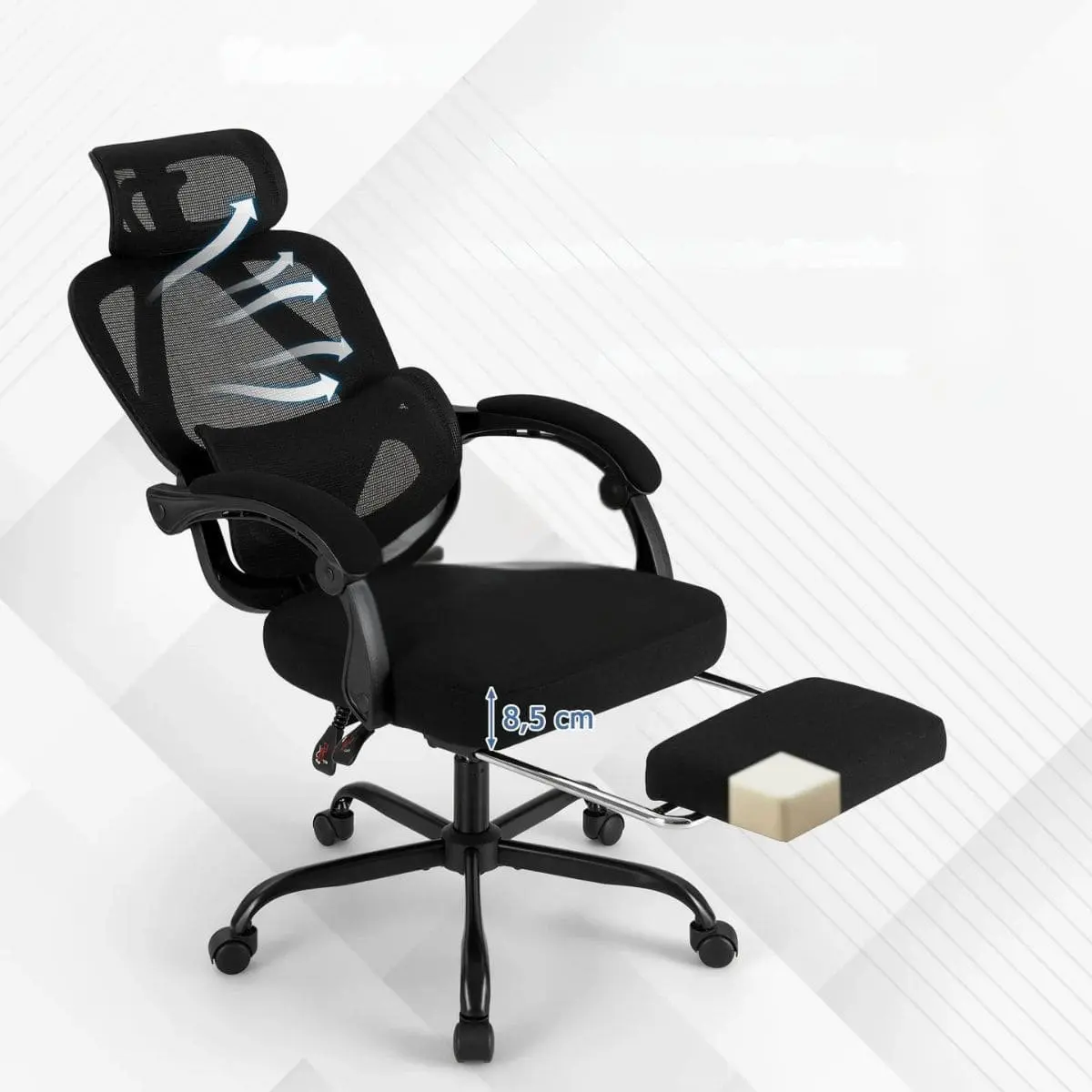 Офисное кресло Costway CB10916DK (Black) - 3