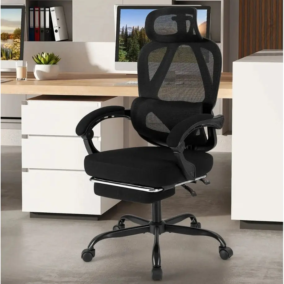 Офисное кресло Costway CB10916DK (Black) - 5