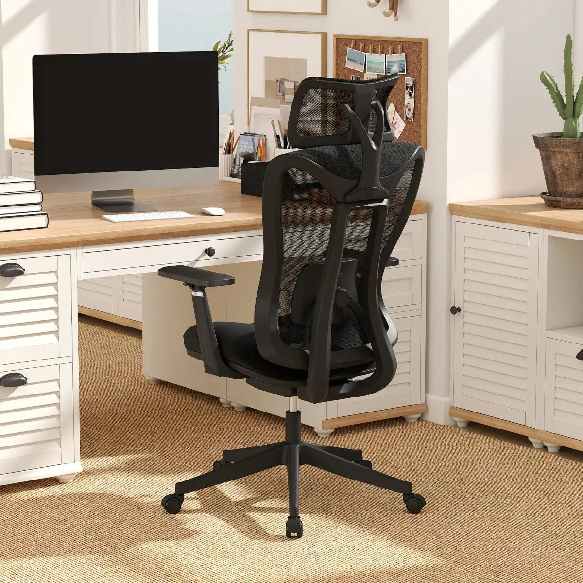 Офисное кресло Costway CB10926DK (Black) - 3