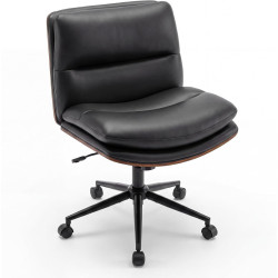 Офисное кресло Costway CB11157DK (Black/Brown) Thumb