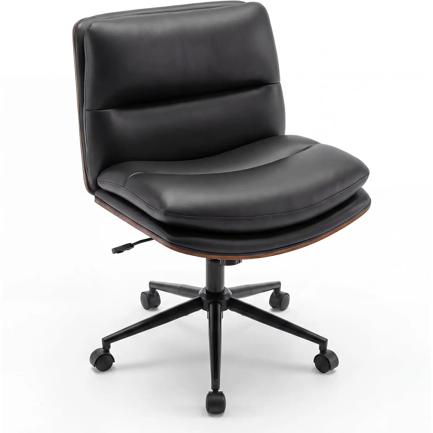 Офисное кресло Costway CB11157DK (Black/Brown) - 2