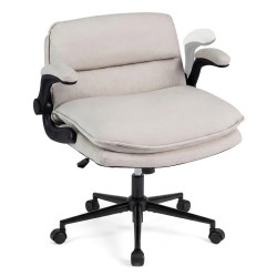 Офисное кресло Costway CB11173BE (Beige) Thumb
