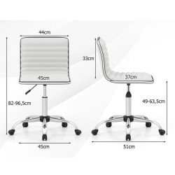Офисное кресло Costway JV12154WH (White) Thumb