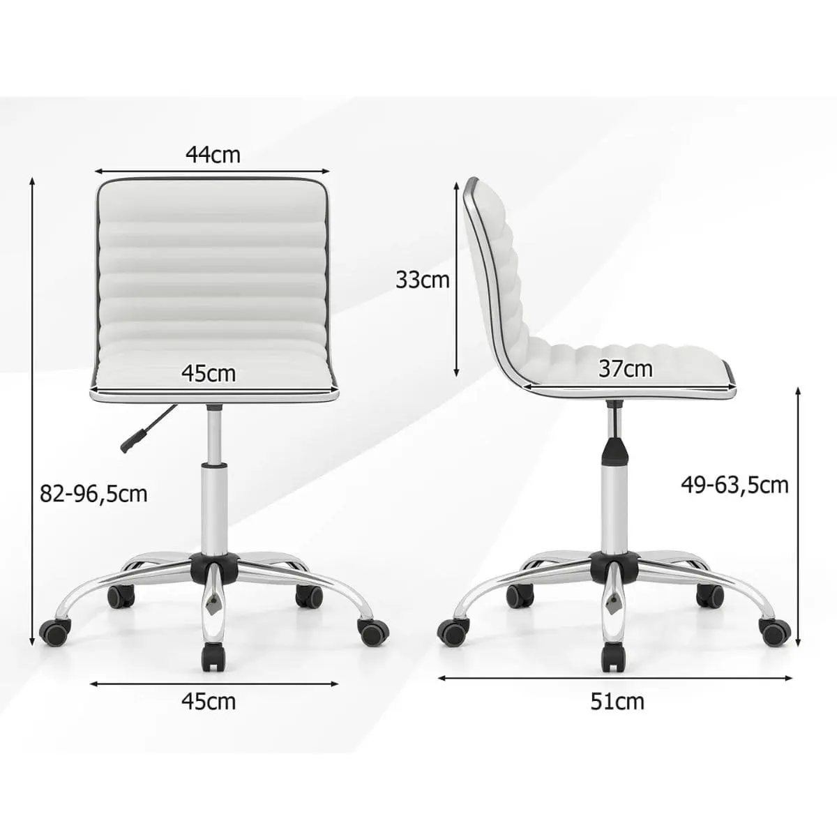 Офисное кресло Costway JV12154WH (White) - 3