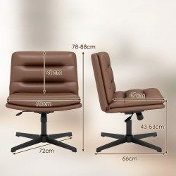 Офисное кресло Costway JV13222BN (Brown) Thumb