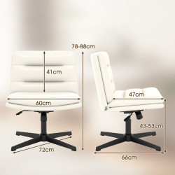 Офисное кресло Costway JV13222WH (White) Thumb