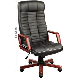 Fotoliu DP Atlant Extra Eco-30 (Black/Wood) Thumb