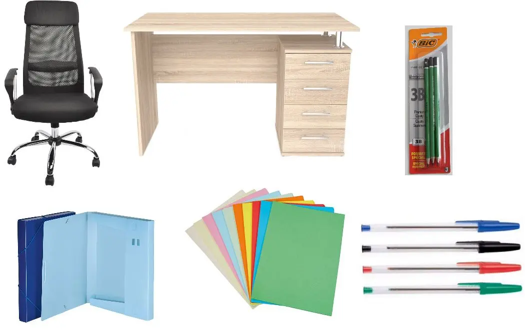 Trusa de oficiu DP F-65 + Fabrik Home СК-03 + United Office 314741 + 298816 + 298532 + Bic Criterium 3B