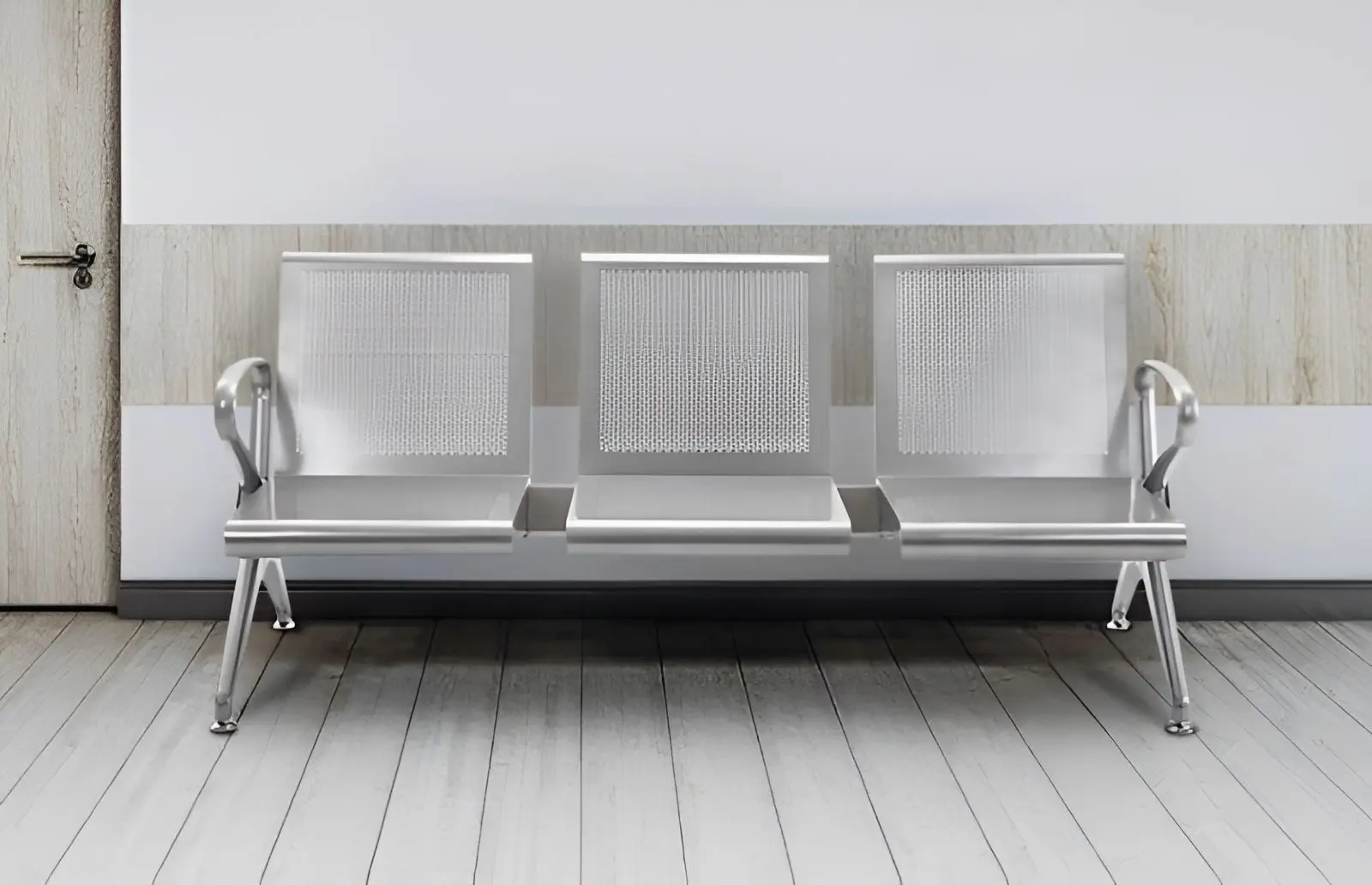 Banca cu trei sectiuni DP Terminal M-3 (Silver)