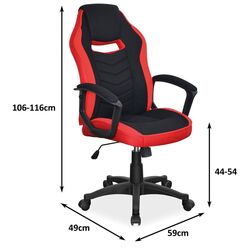 Fotoliu Signal Camaro (Black/Red) Thumb