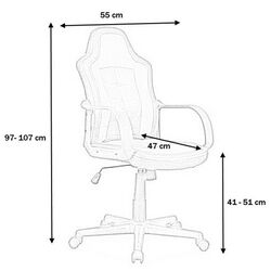 Кресло Signal Cruz (Black/Red) Thumb