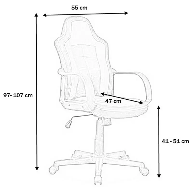 Кресло Signal Cruz (Black/Red) - 5