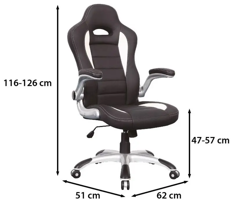 Кресло Signal Q-024 (Black/White) - 3