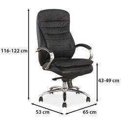 Fotoliu Signal Q-154 Genuine Leather (Black) Thumb