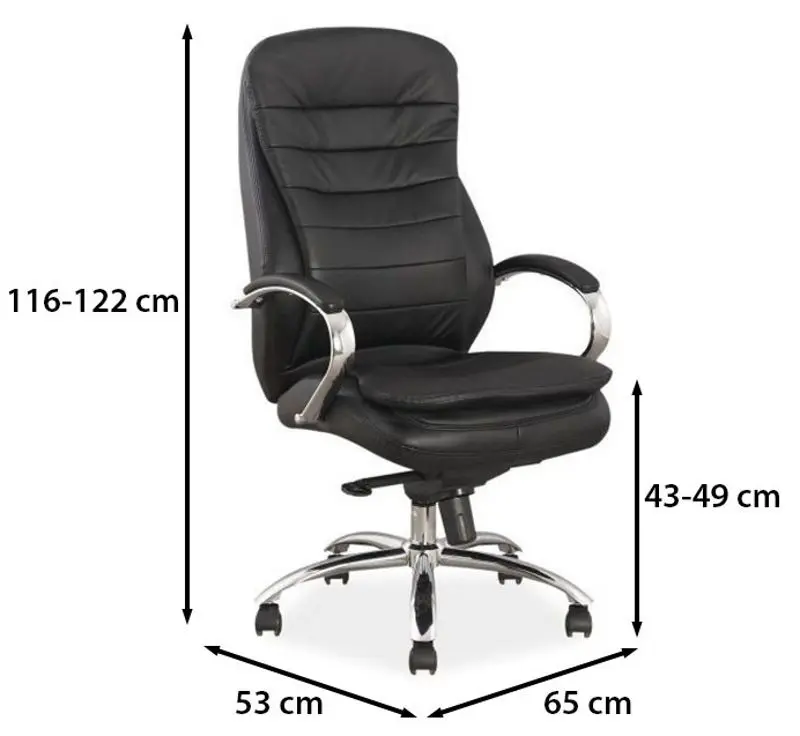 Fotoliu Signal Q-154 Genuine Leather (Black)