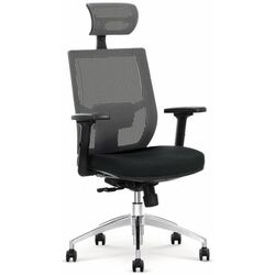 Fotoliu Halmar Admiral (Black/Gray)