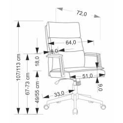 Fotoliu Halmar Adriano 2 (Black) Thumb