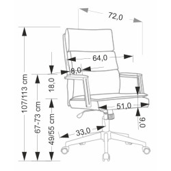 Fotoliu Halmar Adriano 2 (Light Grey/Black) Thumb
