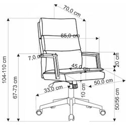 Fotoliu Halmar Adriano (Grey/Black) Thumb