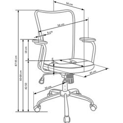Fotoliu Halmar Andy (Gray/Black) Thumb